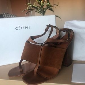 Céline Suede Thong Sandals - Very Good Condition